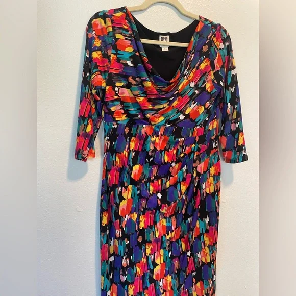 Anne Klein Colorful Dress Size 6 - Picture 8 of 16